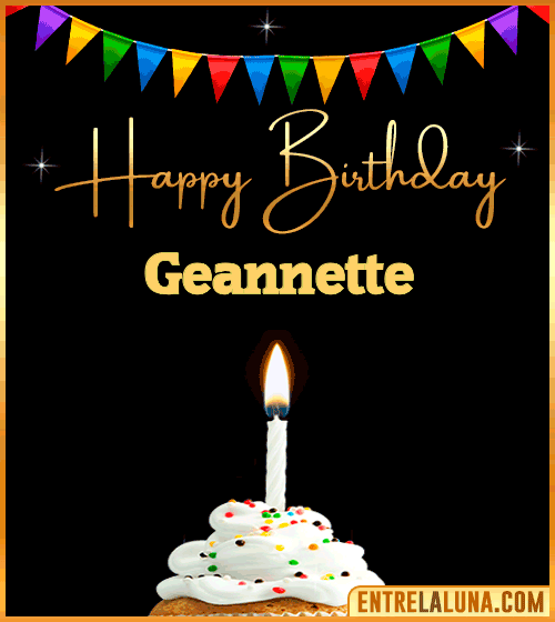 GiF Happy Birthday Geannette